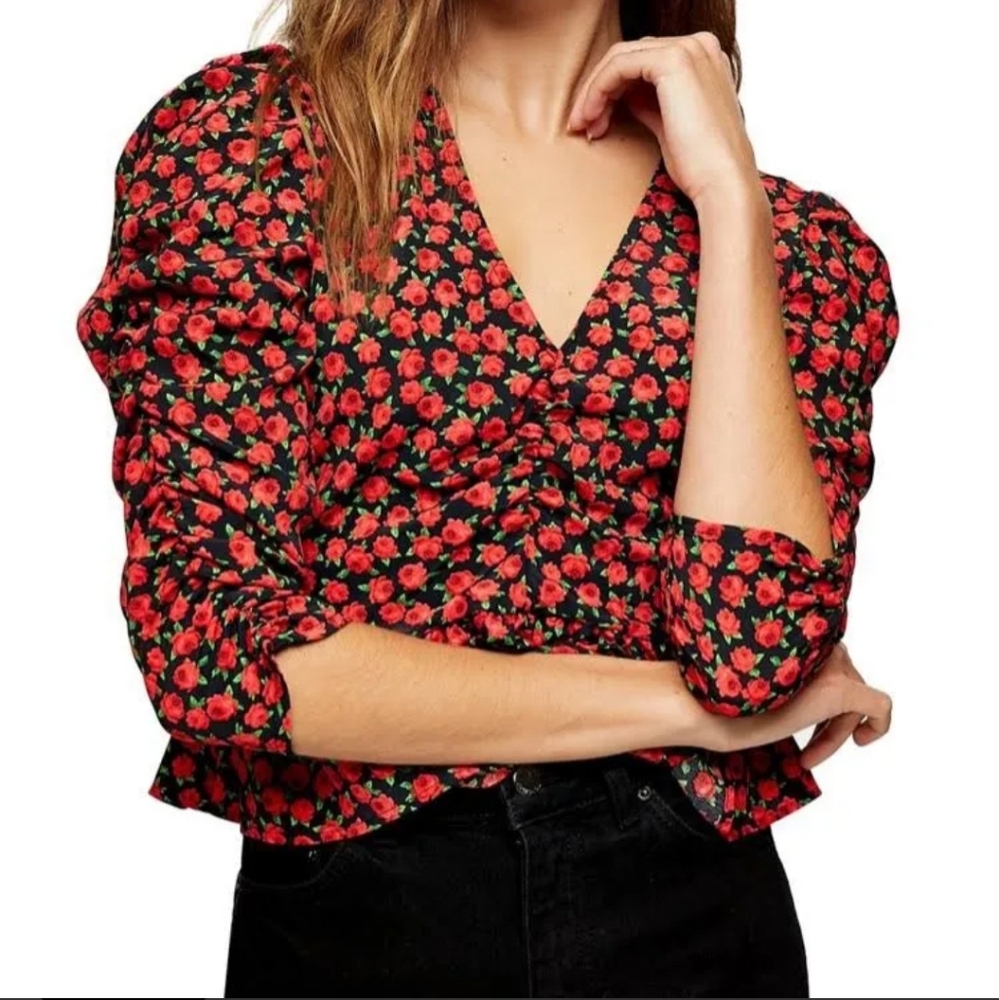 ✨ 5/$15 Topshop Rose Blouse